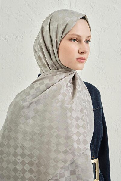 Armine Elegance İpek Pamuk Dama Şal 22