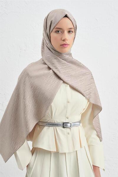 Armine Elegance Silk Cotton Monogram Shawl 08