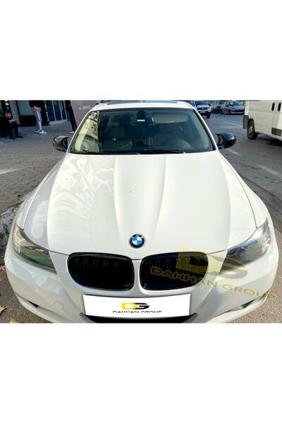 DG Power Bmw 3 Serisi E90 Lcı Makyajlı 2008 - 2011 Batman Yarasa Ayna Kapağı Parlak Siyah Abs Plastik Seti