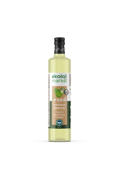 Ekoloji Market Organik Glutensiz Doğal Fermentasyon Enginar Sirkesi 500 Ml