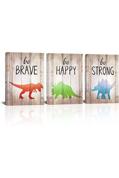 Emoda home Trove لوحة فنية جدارية من القماش لصور الديناصورات من LoveHouse لغر...