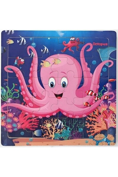 Mixbo Puzzle Mixbo, Octopus, 20 Pieces, Cardboard, 15 x 15 cm, Multicolor