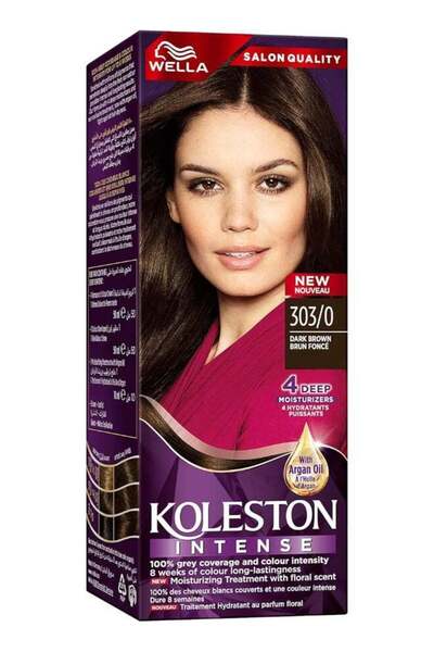 Wella Koleston Hair Dye Full Package Dark Brown 303/0