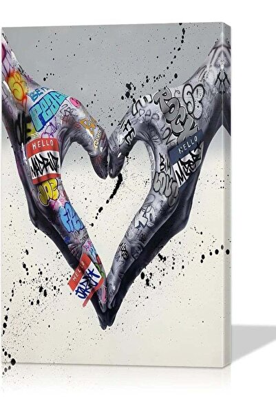 Emoda home Trove ديكور جداري فني، ملصق فني، حب، غرفة نوم، فن الشارع، فن البوب ​​التجريدي، جاهز للتعليق