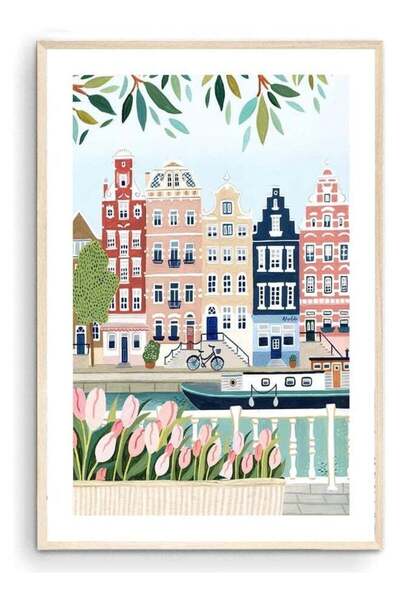 Emoda home Trove طباعة فنية من أمستردام من Nationcog، طباعة هولندية، فن جداري...