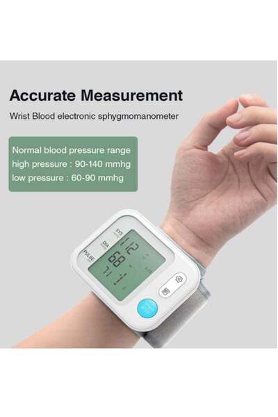 COOYA 2-in-1 Wrist Blood Electronic Sphygmomanometer and Infrared Thermometer,for Hypertension Patients