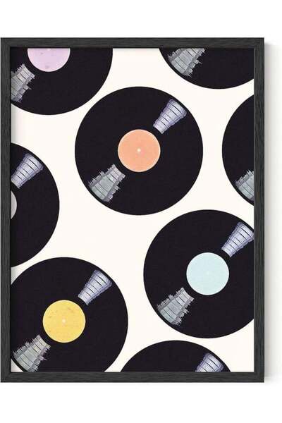 Emoda home Trove ملصقات موسيقية لغرفة ذات طابع جمالي من التسعينيات، ملصق فني ...