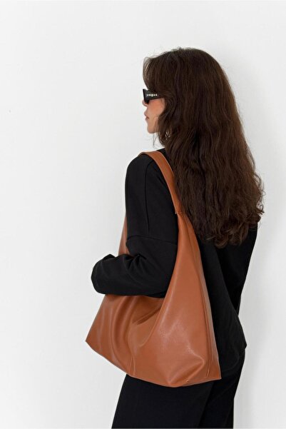 Yuka Atelier Laura Geantă de umăr pentru femei din piele artificială cu aspec...