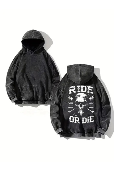 Touz Moda Ride or Die Hooded Sweatshirt Hoodie