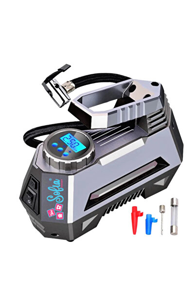Sofia Concept Compresor auto 12V DC-150 Psi, 120W, lanternă LED, argintiu