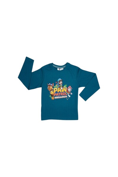 PAW PATROL Bluza cu maneca lunga, 100% bumbac, multicolor, Dino Rescue, Paw Patrol