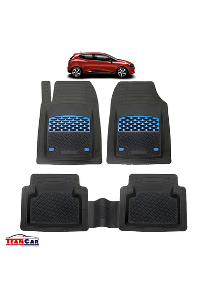 TEAMCAR Συμβατά πατάκια αυτοκινήτου Renault Clio V τύπου Tray (2019+) - Hatch...