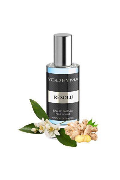 Yodeyma Résolu Eau de Parfum for Men, Notes of Orange Blossom, Ginger and Sage, 15ml