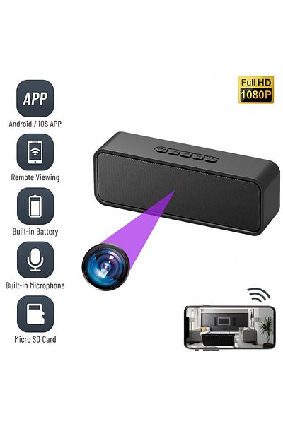 OEM Wi-Fi Spy Camera Hidden in a Speaker BC1W, Audio-Video, Full HD, 5MP, Motion Activation