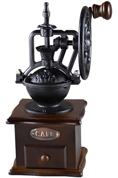 Yelajoy مطحنة قهوة يدوية، مطحنة أسطوانية ذات قلب سيراميكي، كرنك يدوي من الحديد الزهر، سمك طحن قابل للتعديل