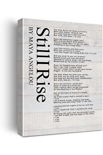 Emoda home Trove ملصق جداري ملهم بعنوان Still I Rise لديكور المنزل مطبوع عليه...
