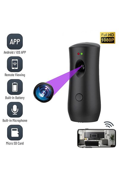 OEM WiFi Spy Camera, TSS-ADS08-W, Hidden in Air Freshener, Full HD, Audio Video