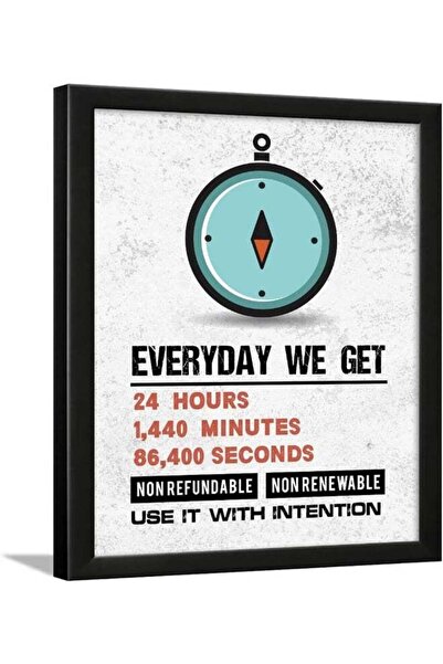 Emoda home Trove كل يوم نحصل على 24 ساعة، إطارات اقتباسات تحفيزية للمكتب والم...