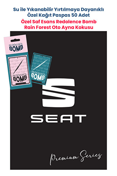 BALKAN AMBALAJ Suya Dayanıklı Seat Oto Paspas Kağıdı Siyah 50 Adet - 35x50cm ...