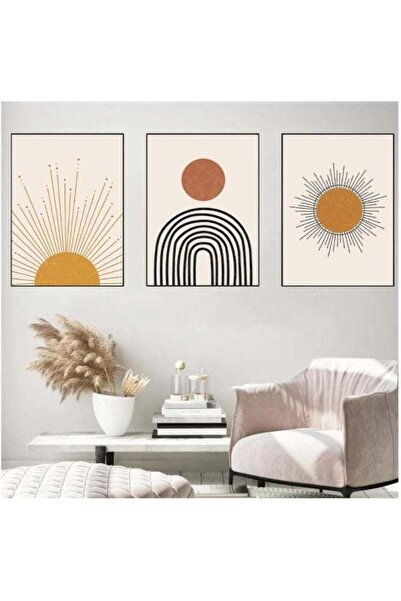 Emoda home Trove ملصق لوحة فنية جدارية من قماش رسم الشمس والقمر بوهو من إيمودا