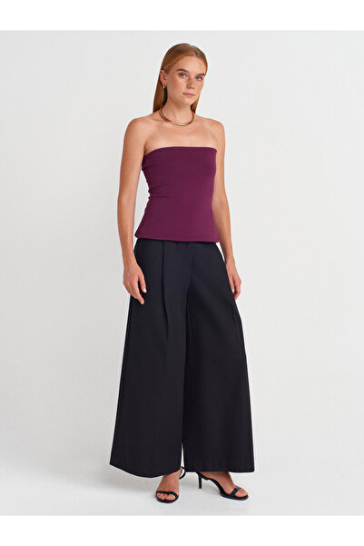 Dilvin 31860 Strapless Top-Purple