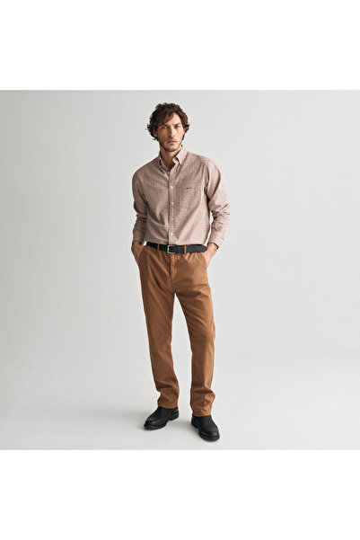 Gant Erkek Kahverengi Slim Fit Pantolon