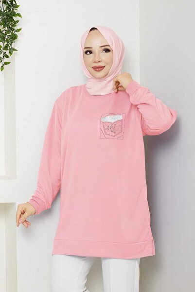 UnikaBoutigue Kadın Yeni Sezon Taş Detaylı Tunik