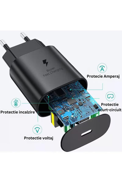 D&K WONDER Samsung, iPhone, Υπερταχύς φορτιστής 45W, καλώδιο USB Type-C + Type-C 5A