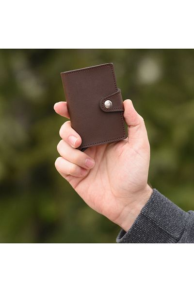 Modica Konk - Leather Men's Mechanized Wallet/Smart Card Holder