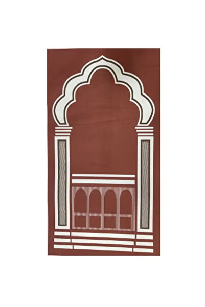 Raffine Embroidered Muslims Prayer Mat For Eid And Ramadan Eid Hajj Or Umrah