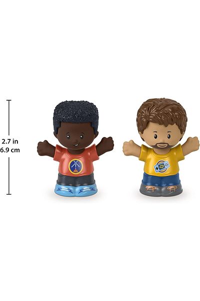 mattel Toy Figure Pack - Story Starter Figure Set - HBW67 - Gamers Figures, Red, Orange, Blue