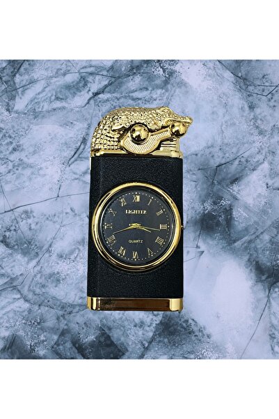 ALYA PARTİ Şık Tasarım Saatli Çift Foksiyonlu Koleksiyonluk Çakmak