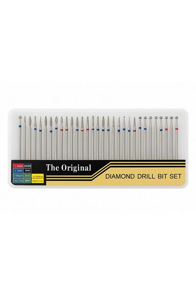 Mustore 30-Piece Diamond Milling Bit Set – Professional Cleaning Bits for Manicure and Pedicure