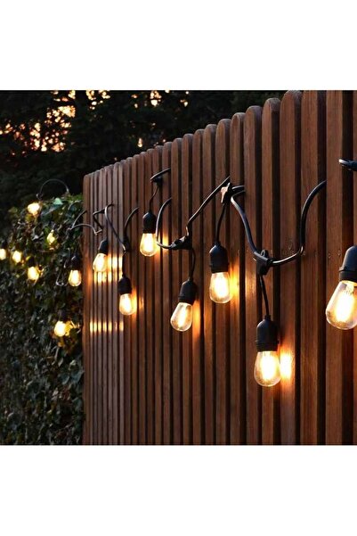 FOXMAG24 Ghirlandă luminoasă solară, cu 20 de becuri, lungime 20 m, pentru gr...