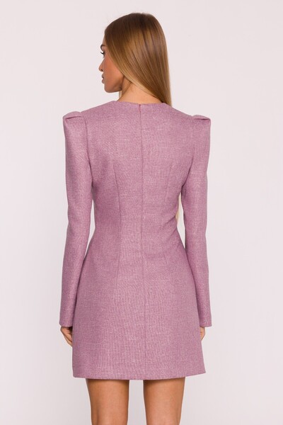 Made of Emotion Long-sleeved mini dress with chiffon bow