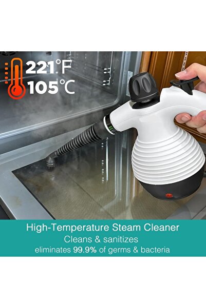 Primo Plus Portable Mini Steam Cleaner for Home Kitchen Multifunction with 9pcs Accessories