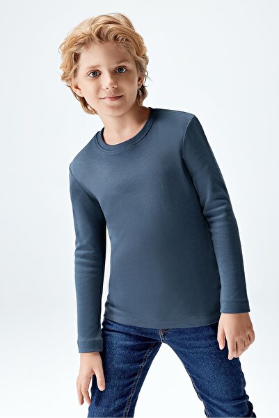 Brix 8526 Μπλουζάκι για αγόρια μονόχρωμο βενζινοκόλλητο 100% βαμβάκι