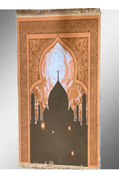 Raffine Embroidered Muslims Prayer Mat For Eid And Ramadan Eid Hajj Or Umrah