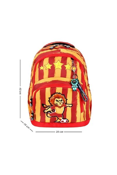 ATHLETIC School Bag Boys School Bag Set of 3 School Bag Fan Pattern Galatasaray Yellowred