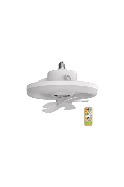 FUJİLED 360 °Dönen Tavan Vantilatörü Işık E27 Akıllı Fan Uzaktan Kumandalı 35W