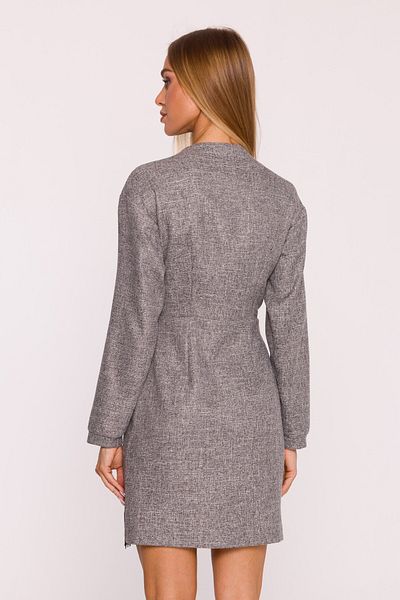 Made of Emotion Tweed mini dress with lace insert