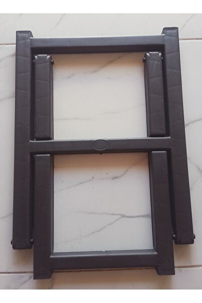 draiys Büyük boy 75x50 siyah Piknik masası ayakları 2 adet