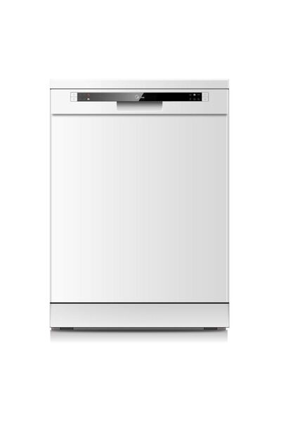 Midea Dish Washer 12 Place Settings 7 Programs Half Load Delay Child Lock Color Silver