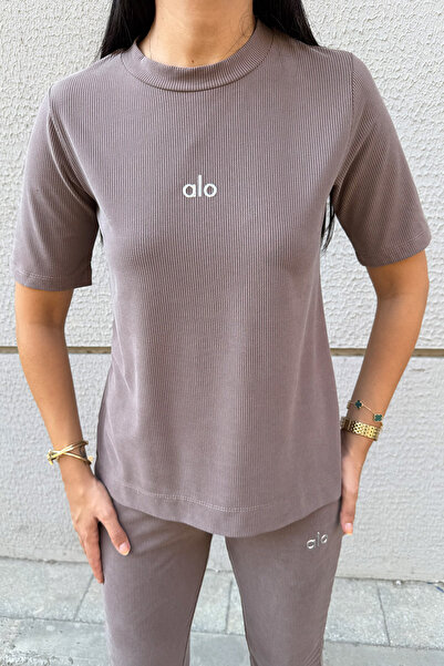 Seda Yalçın Atelier Σετ καφέ Modal T-Shirt Ισπανικό κολάν με γάμπα