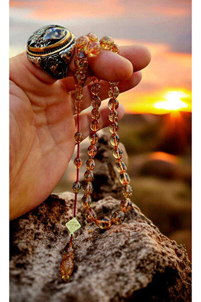 MERCAN-I ALA نظام تصوير أسطوري من قطع اللوز المطلي بالذهب مع نظام التوقيع