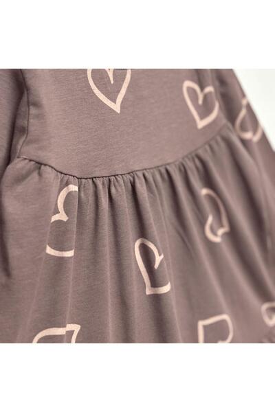 OZZY KİDS Girl's Heart Patterned Dress