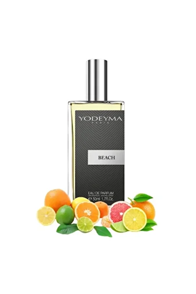 Yodeyma Beach Eau de Parfum for Men, Citrus, Sage, and White Musk, 50ml