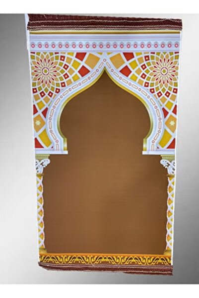 Raffine Embroidered Muslims Prayer Mat For Eid And Ramadan Eid Hajj Or Umrah