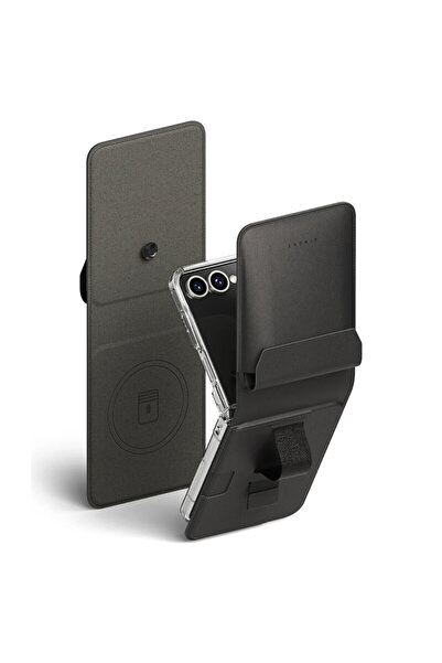 Ringke Husă magnetică Folio Grip pentru Samsung Galaxy Z Flip7, neagră