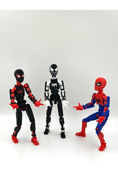 WELLCUT Spider man, Miles Morales & Venom – Üçlü Marvel Kahraman Dummy Figür ...